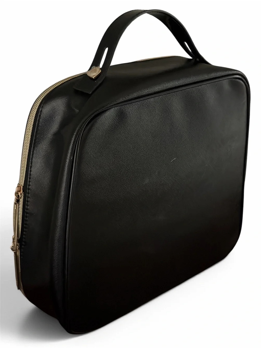 Lancôme Black Makeup Bag with Gold Accents